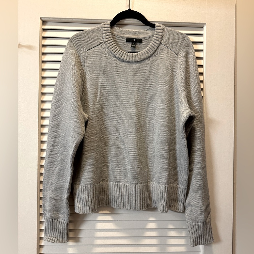 Women’s Banana Republic Demi Cotton Silk crewneck sweater, size XL